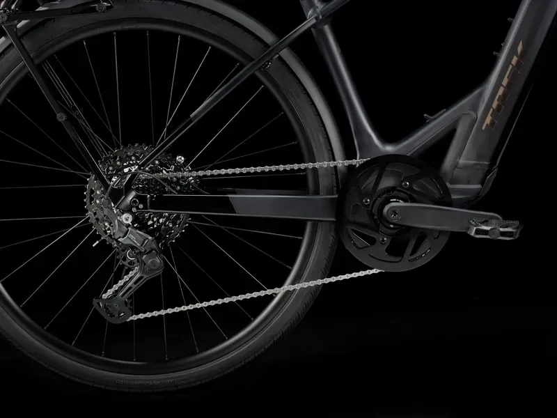 EX DISPLAY Trek FX+ 7 Electric Hybrid Bike 2025 Large in Dark Star-4