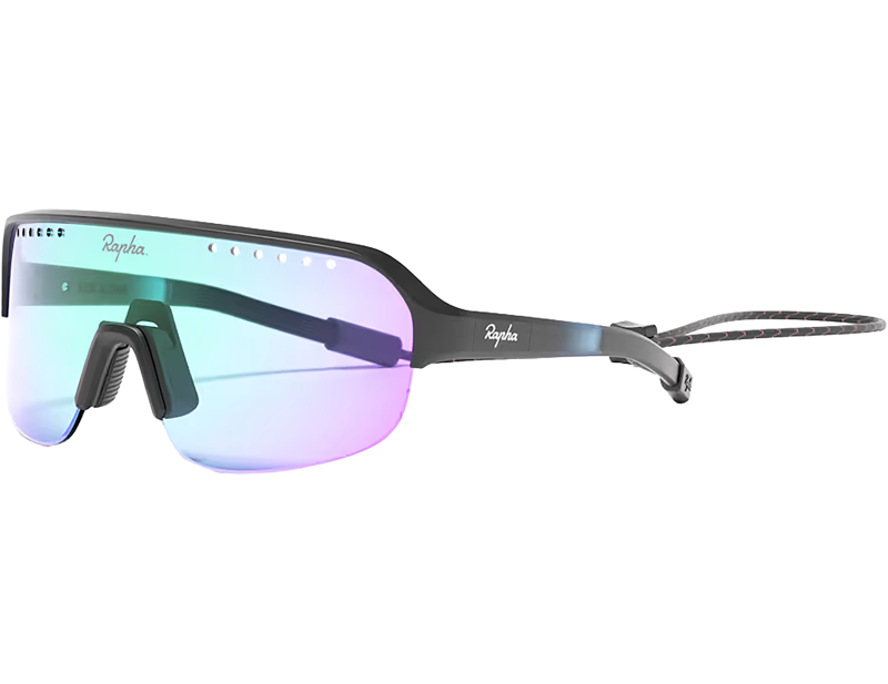 Rapha RALLAR Glasses in Dark Navy/Purple Green Lens-1