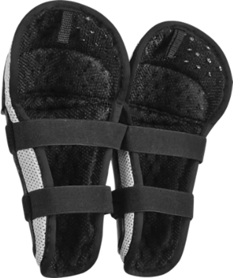 Fox Racing Peewee Titan Kid's Knee/Shin Guard in Black/Silver-1