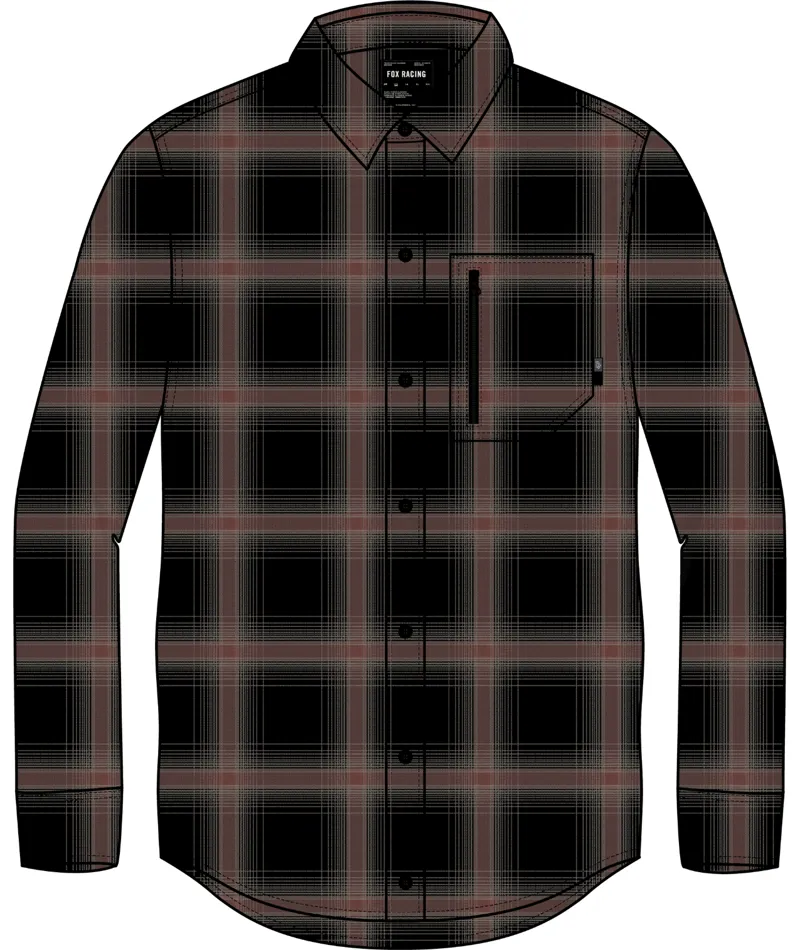 Fox Racing Gamut Stretch Flannel Shirt in Copper