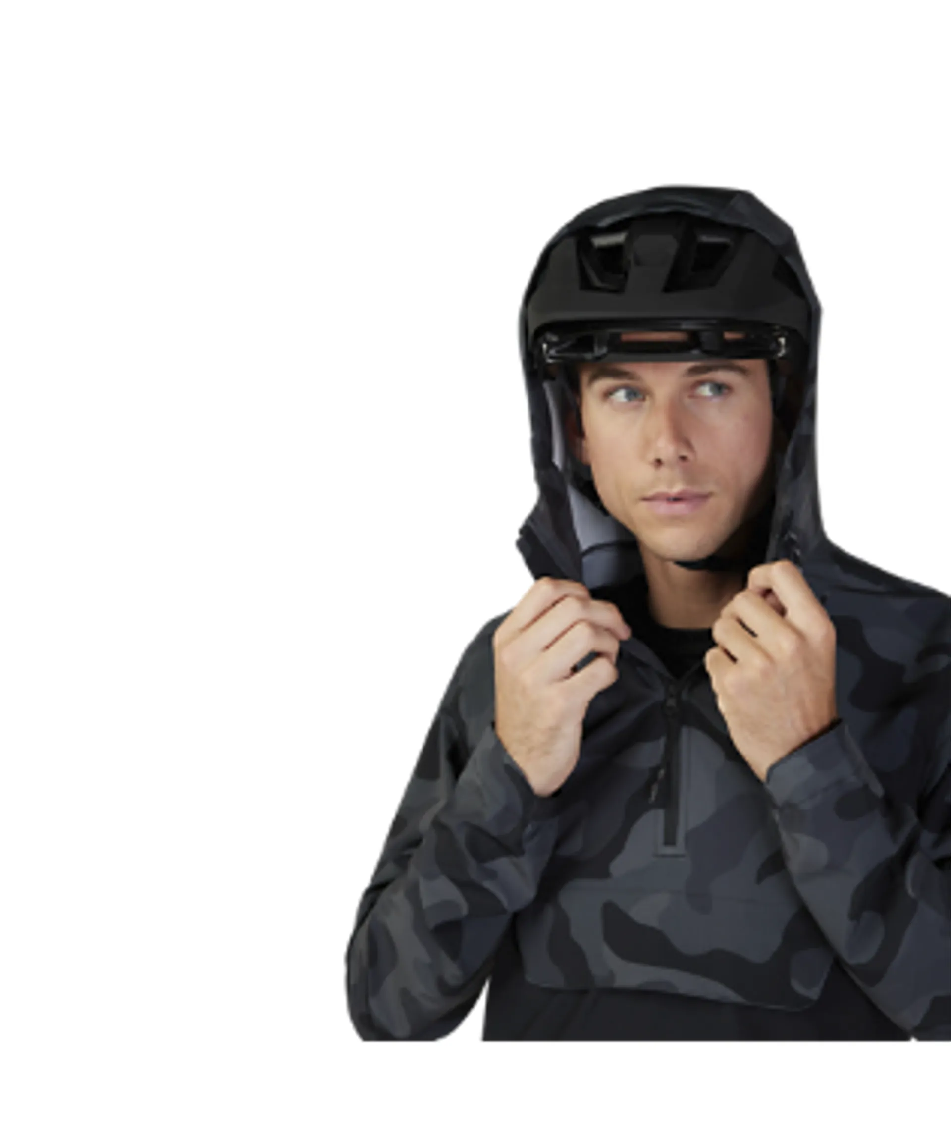 Fox Racing Ranger Wind Pullover in Black Camo