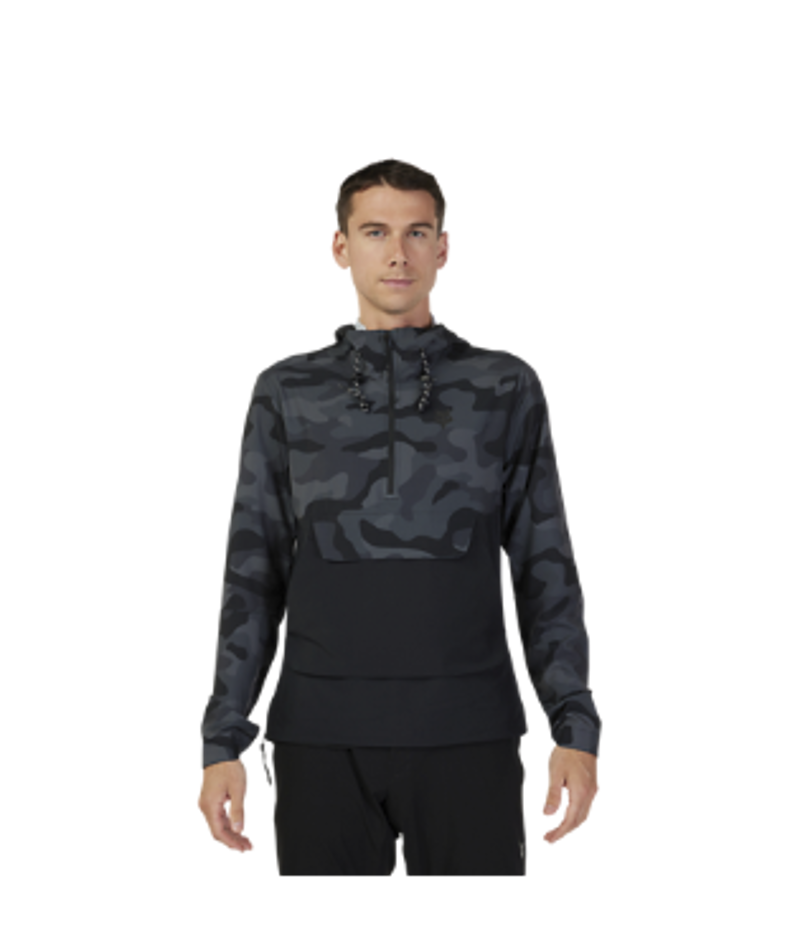 Fox Racing Ranger Wind Pullover in Black Camo-1