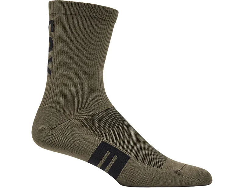 Fox Racing 6in Flexair Marino Sock in Military Green