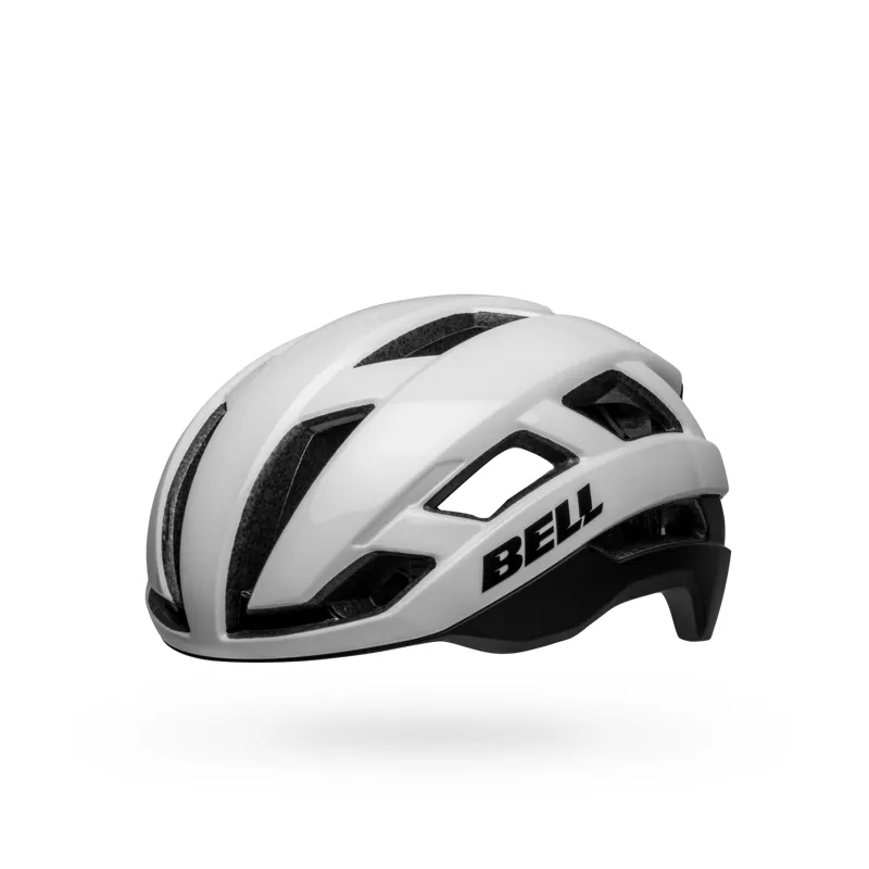 Bell Falcon XR LED Road and Gravel Helmet in White/Black-1