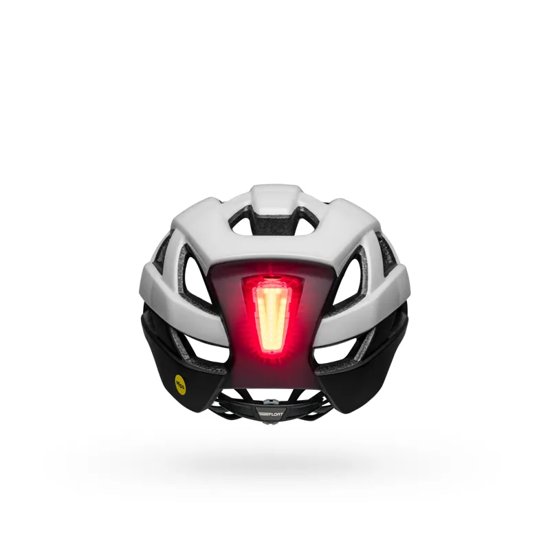 Bell Falcon XR LED Road and Gravel Helmet in White/Black-2