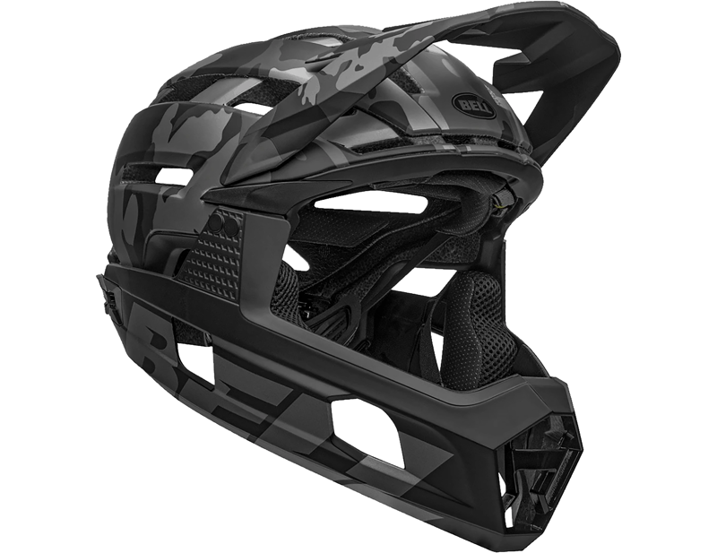 Bell Super Air R Spherical MTB Helmet in Black Camouflage-2