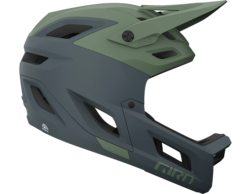 Giro Coalition Spherical Helmet in Green/Grey-2