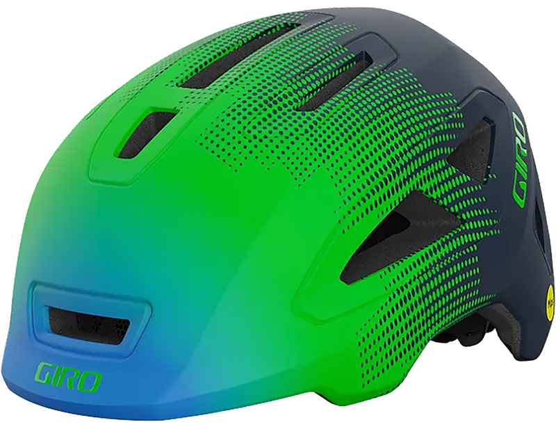 Balfes Bikes Giro Scamp Mips II Youth Helmet in Green/Black | Free postage over £30, £10 off first order, price match & 0% finance.