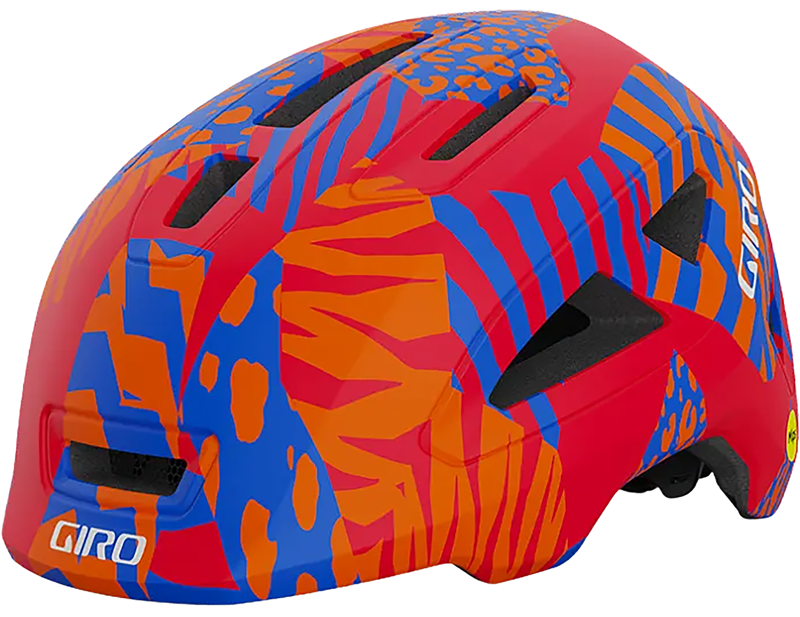 Balfes Bikes Giro Scamp Mips II Youth Helmet in Matte Red/Blue | Free postage over £30, £10 off first order, price match & 0% finance.