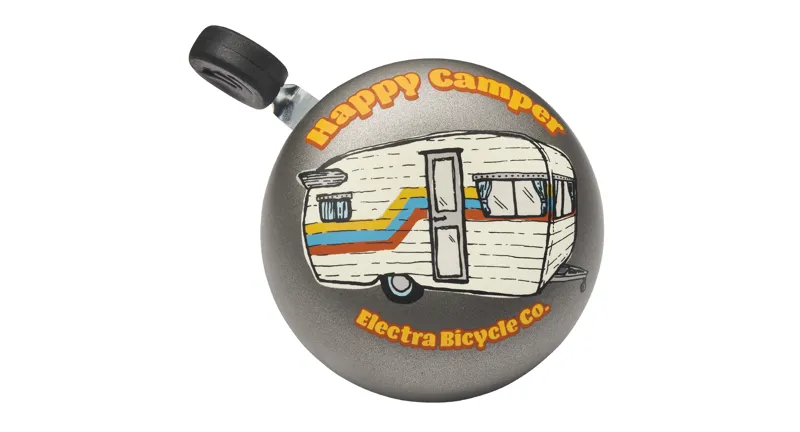 Electra Small Happy Camper Ding-Dong Bell in Grey