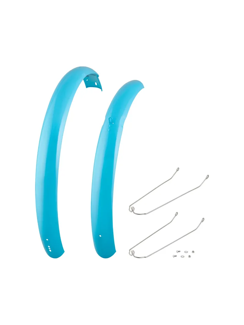 Balfes Bikes Electra 2021 Townie Go! 8D 26in Mudguard Set in Turquoise | Free postage over £30, £10 off first order, price match & 0% finance.