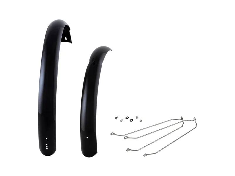 Balfes Bikes Electra Townie GO! 8i Mudguard Set in Black/Silver | Free postage over £30, £10 off first order, price match & 0% finance.