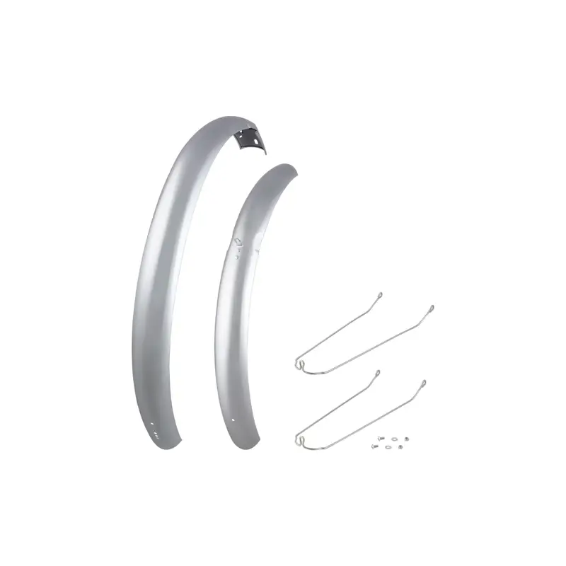 Balfes Bikes Electra Townie GO! 8i Mudguard Set in Polished Silver/Silver | Free postage over £30, £10 off first order, price match & 0% finance.