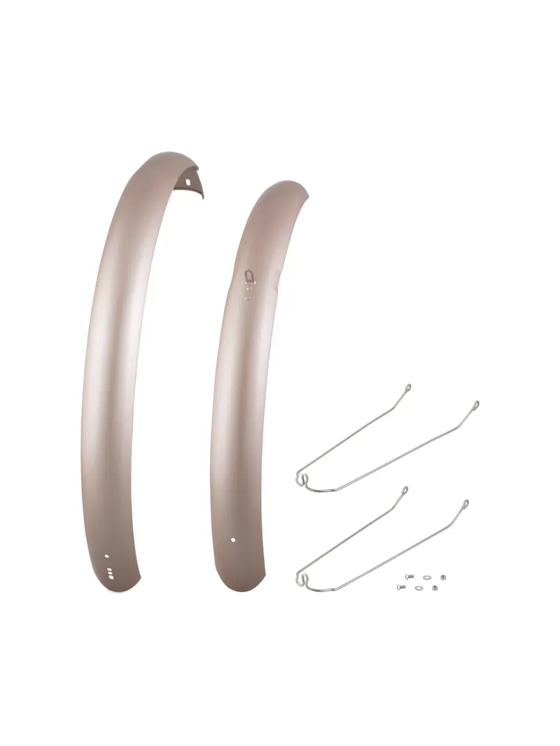 Balfes Bikes Electra Townie GO! 8i Mudguard Set in Rose Gold/Silver | Free postage over £30, £10 off first order, price match & 0% finance.