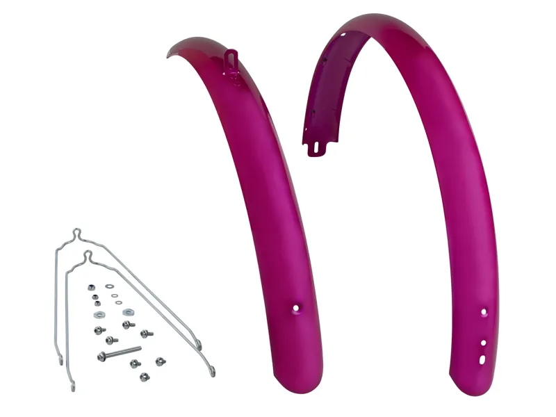 Balfes Bikes Electra Townie Original 7D EQ Ladies' Fender Set in Raspberry Metallic/Stainless | Free postage over £30, £10 off first order, price match & 0% finance.
