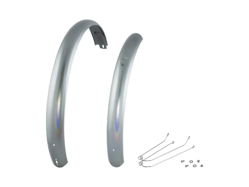 Balfes Bikes Electra Townie Path Go! Aluminium Mudguard Set in Holographic/White | Free postage over £30, £10 off first order, price match & 0% finance.