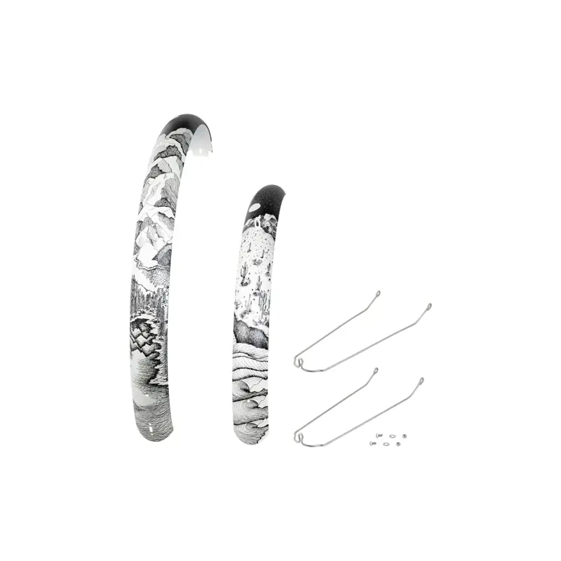 Balfes Bikes Electra Townie Path Go! Aluminium Mudguard Set in Pearl White | Free postage over £30, £10 off first order, price match & 0% finance.