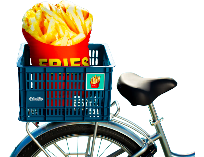 Electra Basil Bike Crate in Glossy Dark Teal-2