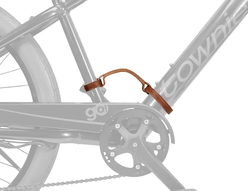 Electra Classic Faux Leather Bike Carry Handle in Brown-2