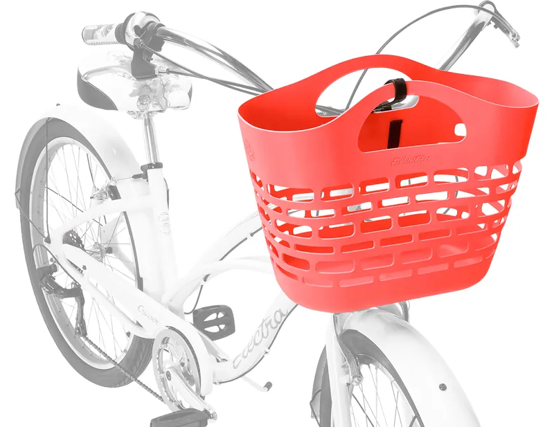 Electra Recycled Ocean Plastic Basket in Matte Orange-4