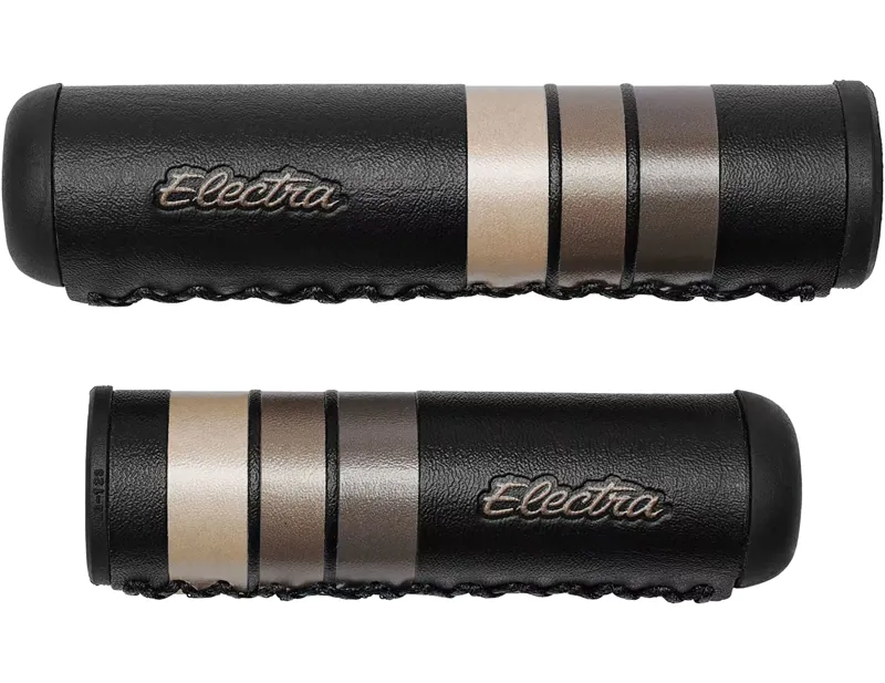 Electra Retro Stripe Rubber Grips in Black-1