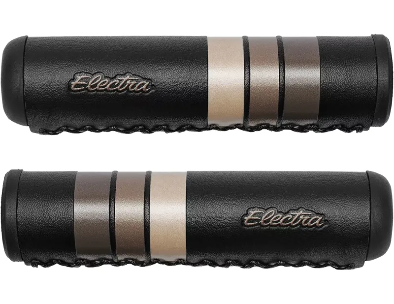 Electra Retro Stripe Rubber Grips in Black-3