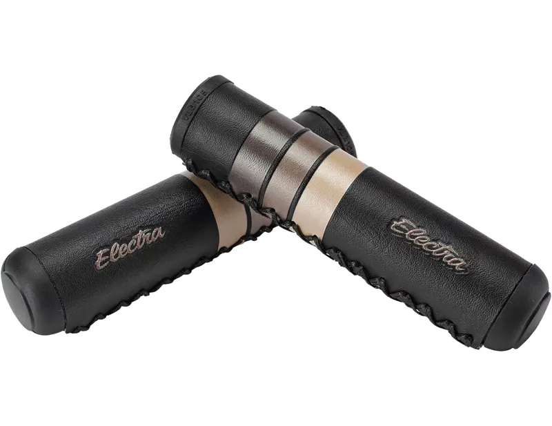 Electra Retro Stripe Rubber Grips in Black-2