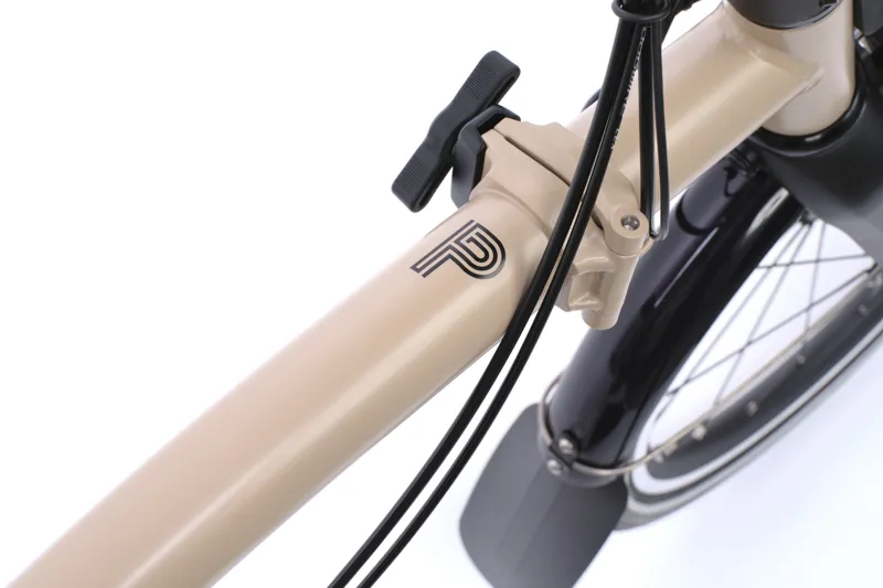 Brompton Electric P Line 4-Speed Folding Bike 2026 in Dune Sand-5