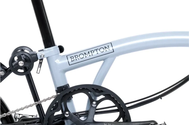 Brompton Electric P Line 4-Speed Folding Bike 2025 in Lunar Ice-4