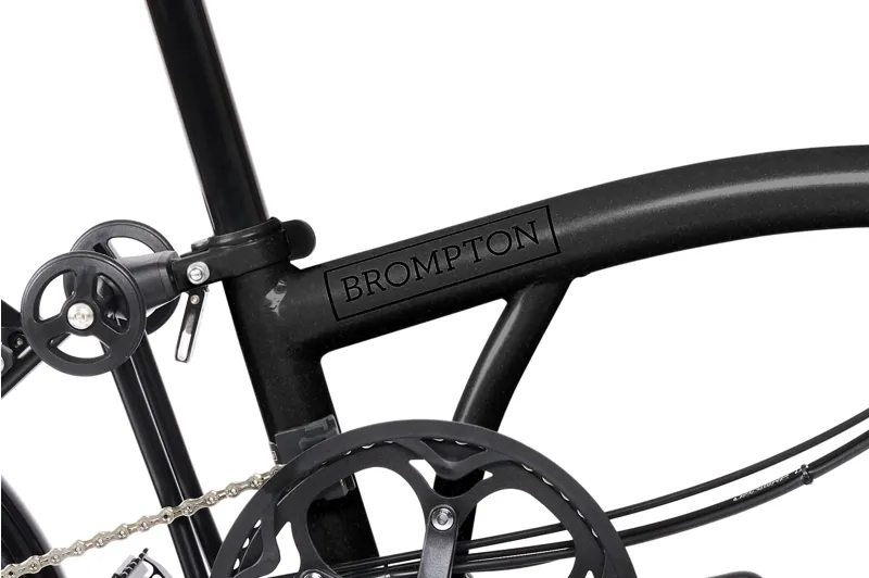 Brompton Electric P Line Explore 12 Speed Folding Bike 2025 in Midnight Black-5