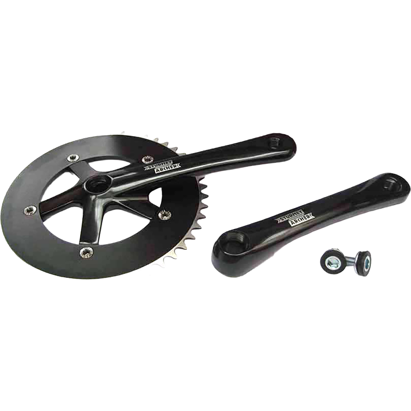 Balfes Bikes Sturmey Archer Sunrace FCT28 Single Speed Chainset 48T X 170MM in Black | Free postage over £30, £10 off first order, price match & 0% finance.