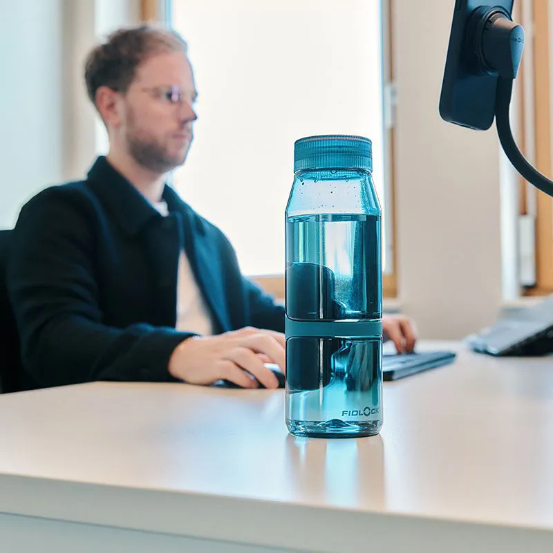 Fidlock Twist Single Bottle 700ml in Transparent Dark Blue-2