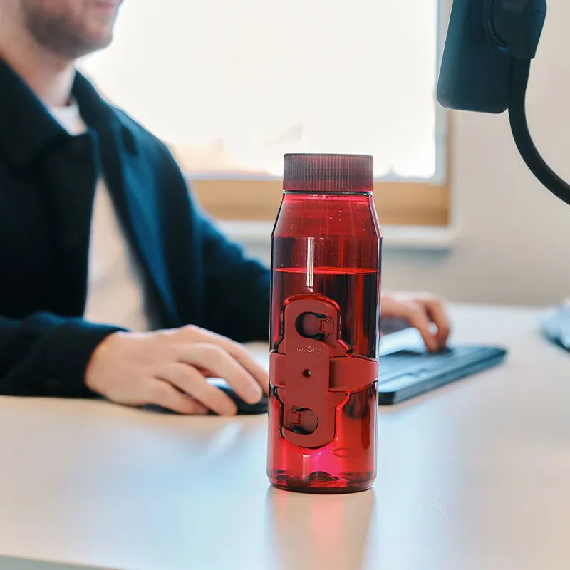 Fidlock Twist Single Bottle 700ml in Transparent Dark Red-4