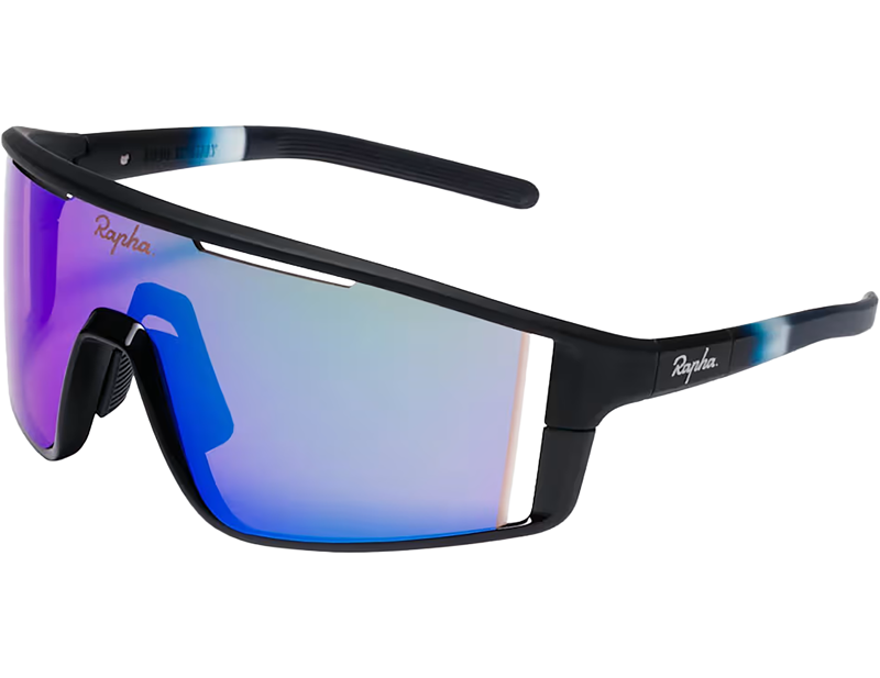 Rapha SESTRI Glasses in Dark Navy/Purple Green Lens-1