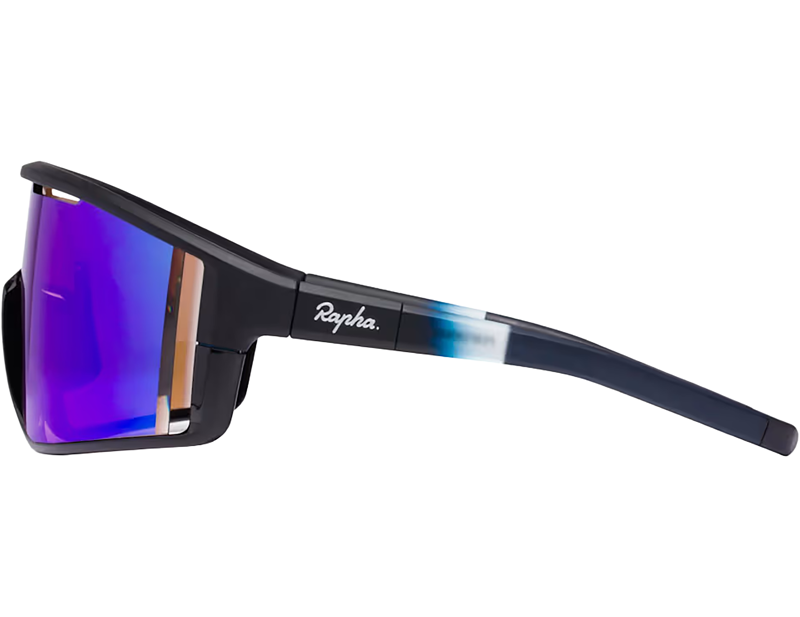 Rapha SESTRI Glasses in Dark Navy/Purple Green Lens-2