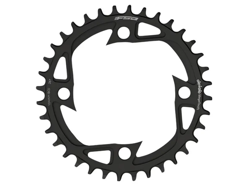 FSA Bosch G3/4 Ebike Steel Chainring 1x11 104x36T V-Shape in Black