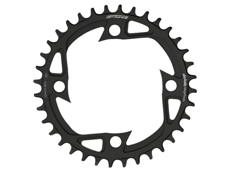 FSA Bosch G3/4 Ebike Steel Chainring 1x11 104x38T V-Shape in Black