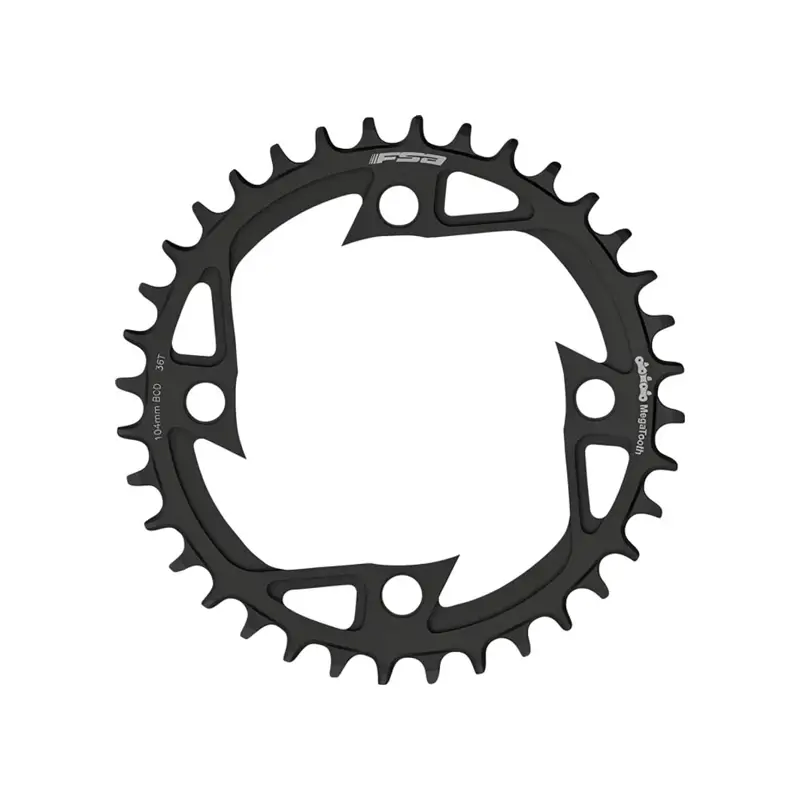 Balfes Bikes Fsa FSA Bosch Steel Ebike Chainring 1x12 104x38T WB601 V-Shape in Black | Free postage over £30, £10 off first order, price match & 0% finance.