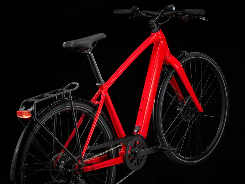 Trek FX+ 2 Electric Hybrid Bike 2025 in Viper Red-1