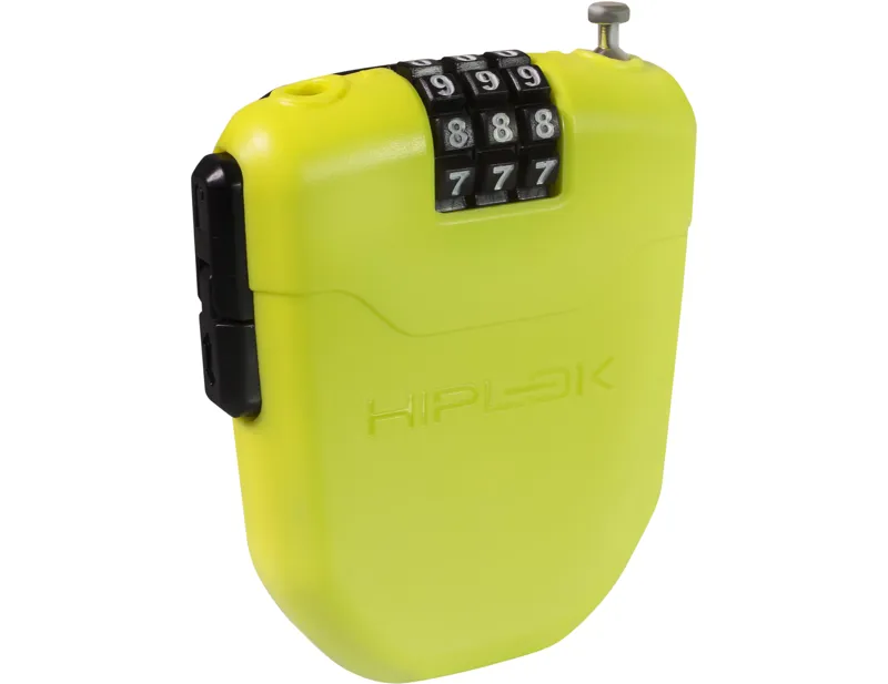 Hiplok FX Wearable Retractable 100cm Combination Lock in Lime