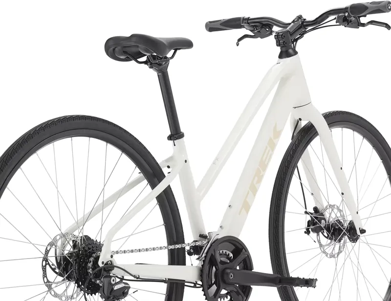 Trek FX 1 Midstep Gen 4 Hybrid Bike 2026 in Era White-1