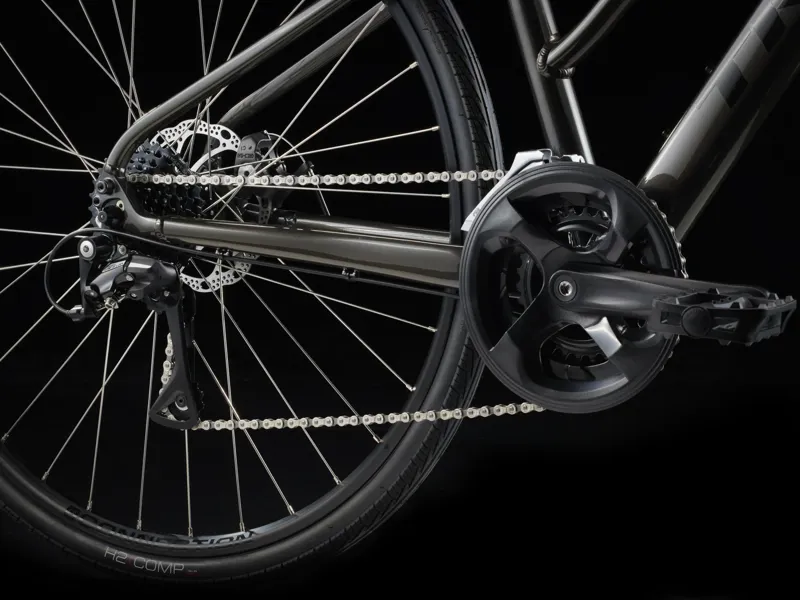 Trek FX 1 Mid step Gen 4 Hybrid Bike 2025 in Black-6