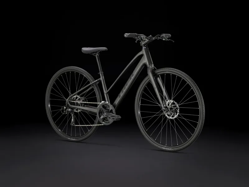 Trek FX 1 Mid step Gen 4 Hybrid Bike 2025 in Black-1