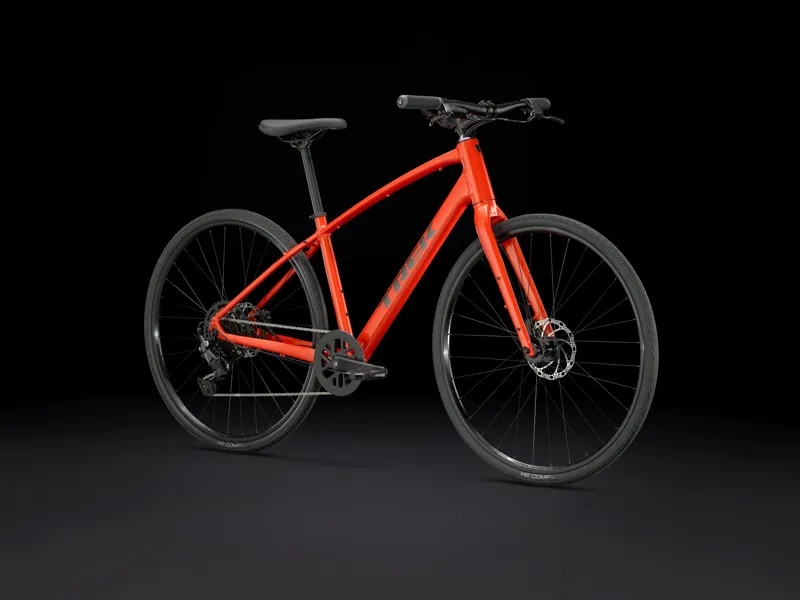 Trek FX 2 Gen 4 Hybrid Bike 2025 in Lava Red-1