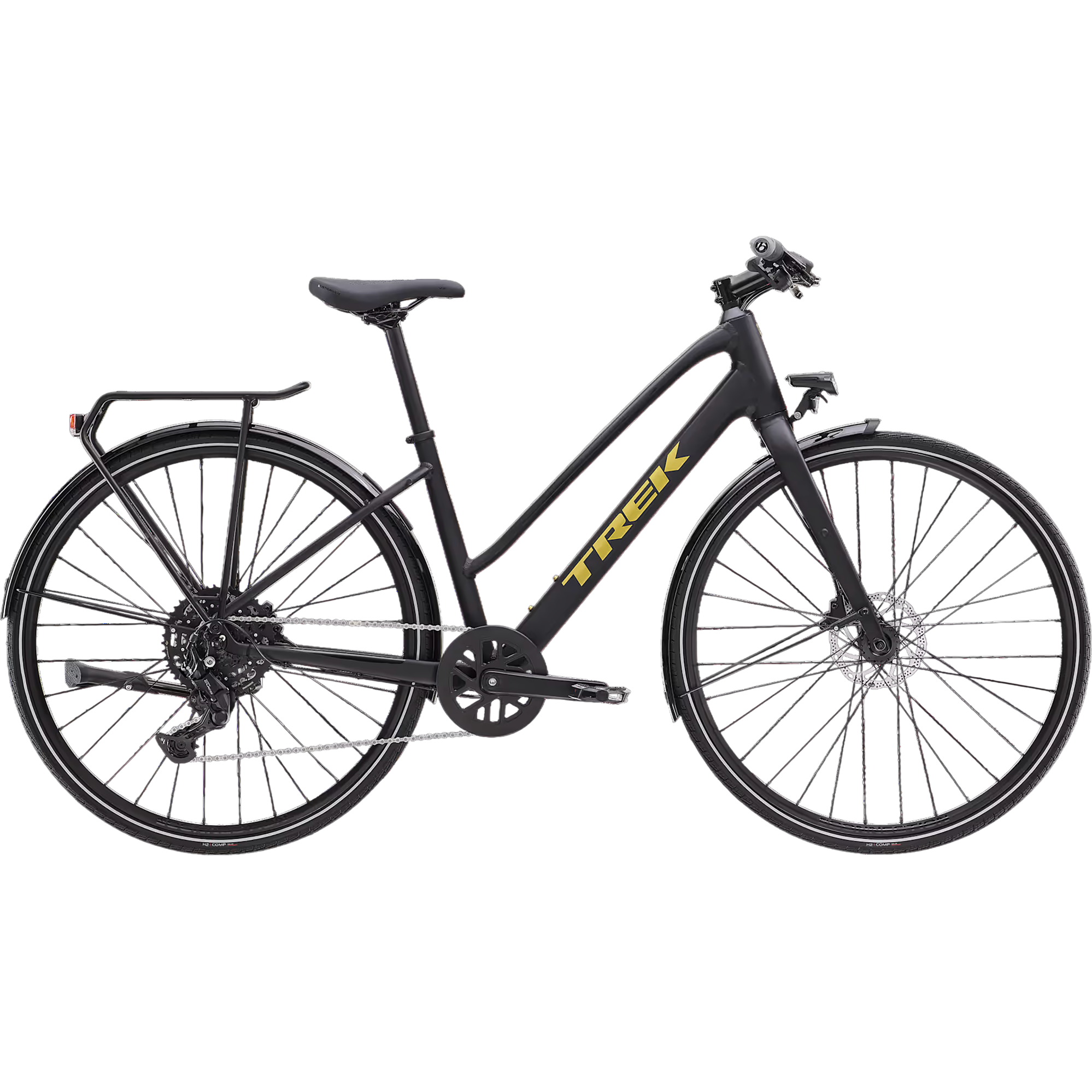 Black Trek 2020 Fx3 Trek FX Equipped Stagger Hybrid Bike 2025 In Black