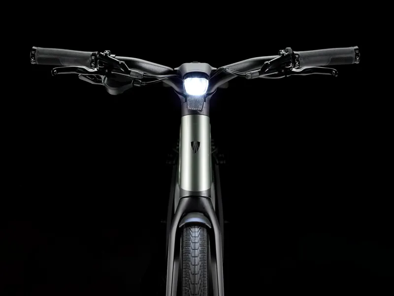 Trek FX+ 7 Midstep Electric Hybrid Bike 2026 in Lichen Green-3