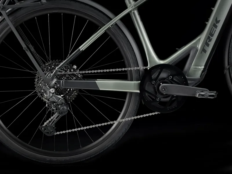 Trek FX+ 7 Electric Hybrid Bike 2026 in Lichen Green-5