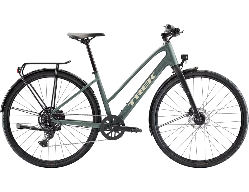Trek FX Sport AL Equipped Midstep Hybrid Bike 2026 in Keswick Green