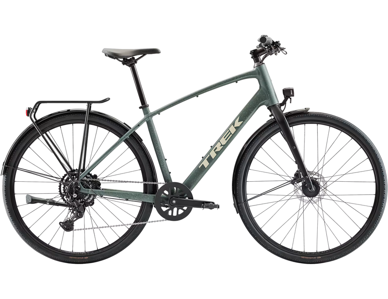 Trek FX Sport AL Equipped Hybrid Bike 2026 in Keswick Green