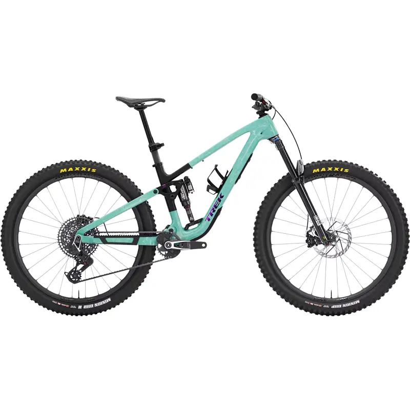 Balfes Bikes Trek FUEL EX 9.9 X0 AXS Full Suspension Carbon MTB 2027 in Miami Green / Aloha Marble | Free postage over £30, £10 off first order, price match & 0% finance.